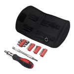 Multi-bit Ratcheting Screwdriver Set With Carrying Pouch, 3 Position Ratchet,. Fixed Price $14.57.