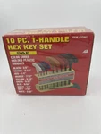 10 Pc Handle Hex Key Wrench With Stand Sae Sizes New Sealed Box. Fixed Price $7.98.