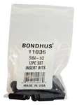 5/64"-1/2" Balldriver 1/4"HEX Shank Insert Bits 12PC Set Bondhus Usa #11036. Fixed Price $21.91.