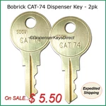 Bobrick CAT-74 Dispenser Key #330-43 -(2/PK.). Fixed Price $5.50.