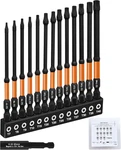 Bretreead Long Impact Torx Bit Set 13PCS (TT7-TT40), S2 Steel Security. Fixed Price $25.26.