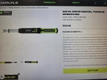Carlyle 3/8 In. Drive Digital Torque Wrench *new* (CDTW38). Fixed Price $429.99.
