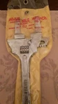 Vintage Laf Malleable Iron Adjustable Locking Wrench Tool Taiwan. Fixed Price $29.00.