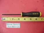 1/8" Tip 3.2" Hex Ball Screwdriver 6.6" Long Usa Jaw Key #C1021 Bondhus #10607. Fixed Price $9.49.