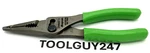 Snap LN46ACF Green 7" Soft Grip Long Nose Slip Joint Pliers New Usa Tools. Fixed Price $79.95.