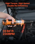 Vevor 3/8" Cordless Ratchet Wrench, 33 Ft-lbs Torque, 2 Batteries & Socket Set. Fixed Price $77.99.