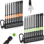 Allen Wrench Drill Bit Set For Impact Drivers, 20PCS Hex (metric&sae), 4. Fixed Price $19.29.