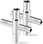 2PCS Way Sillcock Key Set 1/4", 9/32", 5/16", 11/32 Steel Water H. Fixed Price $14.29.