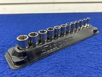 Snap-on 1/4" Pt Flank Drive Semi Deep Socket Set 112TMMSY (PKM064583). Fixed Price $129.95.