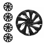 15" New Set Of 4 Abs Hubcaps Snap On Full Wheel Cover Guard Black Fits Volvo. Fixed Price $109.99.