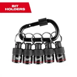 Milwaukee Hex Bit Holder 5PC Set With Carabiner Quick Access Durable Steel 1/4IN. Fixed Price $20.16.