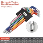 Allen Key Sets 9 Pcs Hexagon Spanner Colorful Universal Wrench Screwdrivers. Fixed Price $28.61.