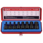 Genius Tools Piece 1/2" Dr. Metric Hex Impact Bit Socket Set (cr-mo) TH-408M. Fixed Price $79.57.