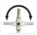 Bondhus 00010 6 Piece Chrome Hex Pro Pivot Head Wrench Set - Metric. Fixed Price $57.10.