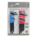 22-PC. Ball-hex-l Key Set, Sae & Metric GS050807. Fixed Price $40.67.