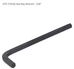 (5) Pack Otc #7354 3/8" Allen Wrench Cr-vsteel Us Made New Free Shipping. Fixed Price $24.99.