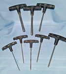 Vaco T-handle Hex Wrenches Made In Usa Set Of 9, One Added. See Last Photo.. Fixed Price $54.99.