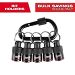 5-PIECE Hex Bit Holder With Carabiner Milwaukee. Fixed Price $27.99.