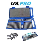 Us Pro Tools 40PC Torx Spline & Hex Bit Set 3/8" 1/2" Drive Holder 2200. Fixed Price $17.80.