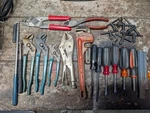 Miscellaneous Hand Tools Channel Locks Vise Grips Chisels Chuck Keys Crimp. Fixed Price $60.00.