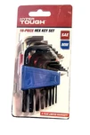 Hyper Tough 16-PIECE Sae & Metric Hex Head Key Set New. Fixed Price $11.48.