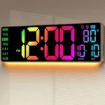 16.5" Large Digital Wall Clock: 11 Rgb Color Led Display With Remote Control, Au. Fixed Price $65.43.