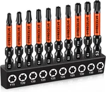 Dyrecelve Impact Torx Bit Set T15 T20 T25 T30 T40, 10-PACK Inch S2 Steel Magne. Fixed Price $16.99.