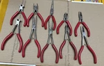 Mac Tools Precision Mini Plier Set 10 Spring Return Soft Grip Craft Red. Fixed Price $99.99.
