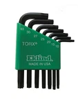 Eklind Short Torx Wrench Key Set Star Stubby 10807 T10-T40 7PC Made Usa. Fixed Price $16.87.