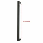 Square Modern Cabinet Handles Pulls Kitchen Drawer Stainless Steel Matte Black. Fixed Price $132.95.