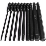 Ptslkhn 10-PIECE Metric Hex Shank Drill Bit Set 4" S2 Alloy Steel. Fixed Price $14.64.
