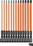 Saipe 13-PIECE 6 Inch /150 Mm Long Torx Bit Set For Impact Driver, S2 Steel Star. Fixed Price $23.80.
