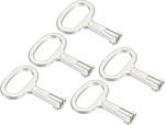 Patikil Shape Socket Spanner Key, Pack For 0.45"X0.2" Panel Lock, Silver. Fixed Price $15.21.