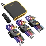 Amtovl Hex Keys Set - Allen 27 Pcs Metric Sae W/ Handle, Multicolor. Fixed Price $44.19.
