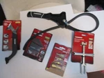 Husky 8 In. Strap Wrench, Plug Coupler, Hex Key Set, 3 1 Caulk Tool. Fixed Price $35.99.