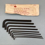Vintage Upland Forge 9 Piece Hex Key Set 6 Long Arm Sae - Usa Made. Fixed Price $18.00.