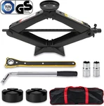 Fits Ford Mustang 3TON Car Scissor Jack Lift Assembly W/ Handle Lug Wrench. Fixed Price $74.99.