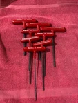 Snap-on Tools 8 Piece Sae T-shaped Hex Set Model: AWCG1600B Good Condition. Fixed Price $104.95.