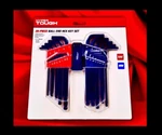 26PC Ball End Hex Key Set:hyper Tough,heavy-duty, Sae/metric, Black Oxide Finish. Fixed Price $14.99.