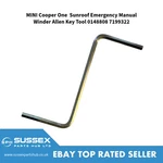 Mini Cooper One Sunroof Emergency Manual Winder Allen Key Tool 0148808 7199322. Fixed Price $22.67.