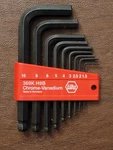 Wiha 369K H9B Ball End Hex L-key Chrome-vanadium Piece Set Nos. Fixed Price $40.00.