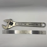 Truecraft Tool 12" F212 Adjustable Wrench Japan Chrome Vanadium Steel Mechanic. Fixed Price $16.99.