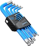 Wrench Hex Key Set 1.5MM-10MM, 9PCS Metric Long Ball End Blue. Fixed Price $22.99.