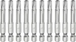 Harfington 10PCS T30 Security Torx Bit 1/4" Hex Shank 2", Silver Tone. Fixed Price $14.29.