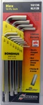 Inch Hex Long Arm L-wrench Set 12PCS .050"-5/16" Briteguard Bondhus Usa 16136. Fixed Price $8.98.