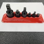 Snap-on Tools New 6PC Universal Friction Ball Adapter Extension Socket Lot Set. Fixed Price $299.95.