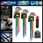 Hautmec 27PCS Long Wrenches Sets With Ball End, Sae Metric Torx Key. Fixed Price $60.99.