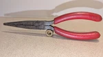 Snap 97CCP - 8" Long Red Soft Grip Handle Needle Nose Pliers Good Condition. Fixed Price $25.00.
