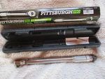 Pittsburgh Pro Reversible 5 80 Ft-lb Torque Wrench 3/8" Click-stop Type New. Fixed Price $18.49.