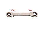 Ratcheting Box Wrench, 9/16" 3/4", Forged Alloy Steel. Fixed Price $12.50.